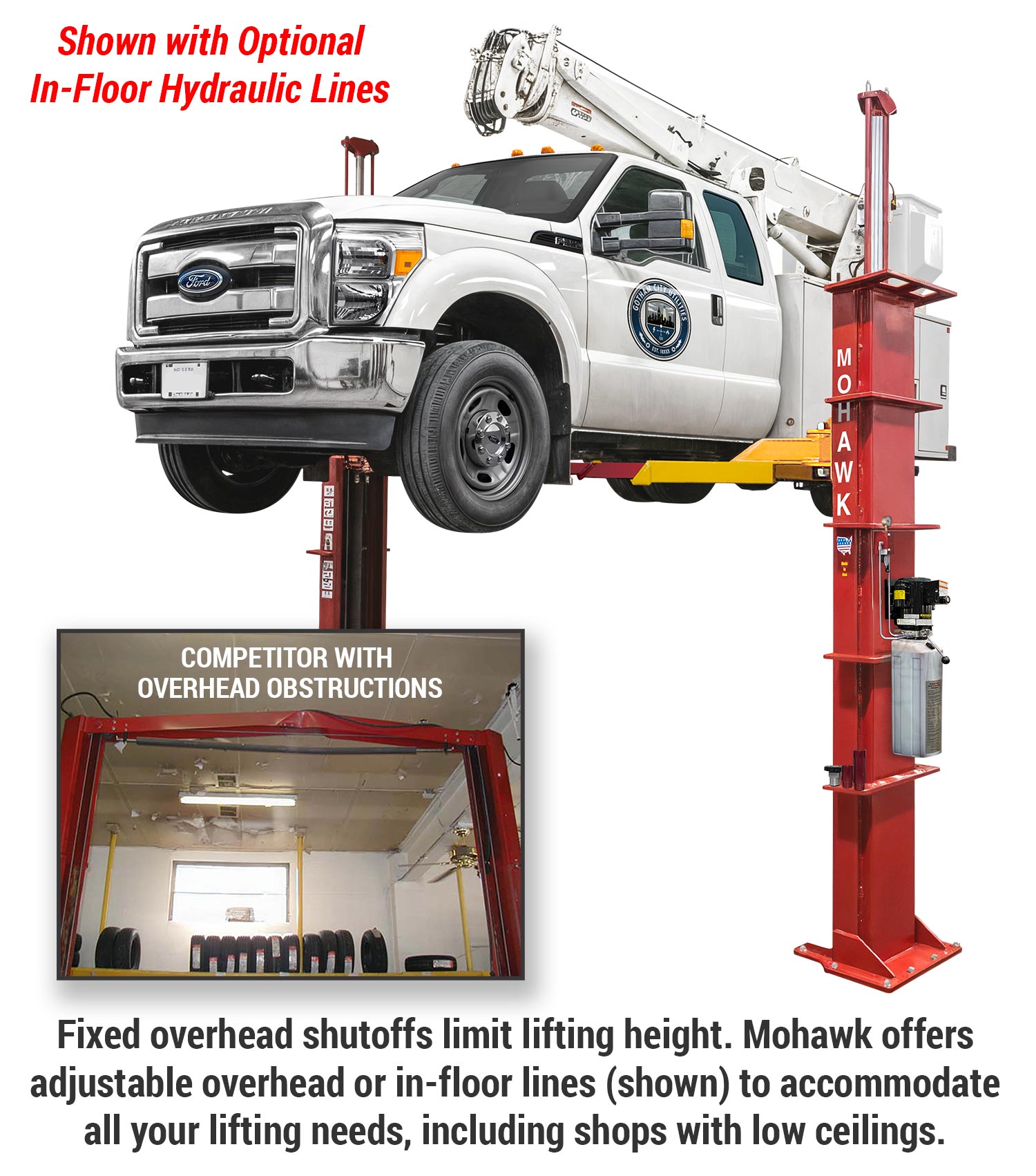 Optional In-Floor Hydraulic Lines