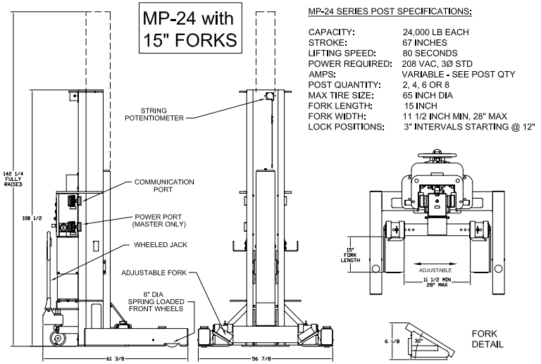 MP-24 15" Fork Specs