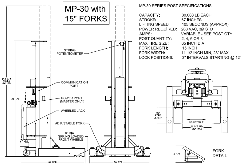 MP-24 15" Fork Specs